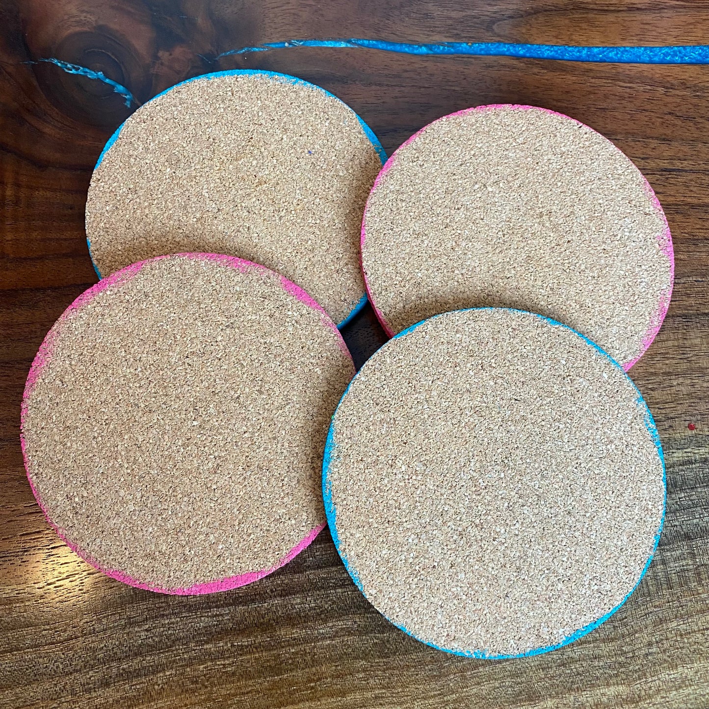 Hand Made Mexican Theme Cork Coasters