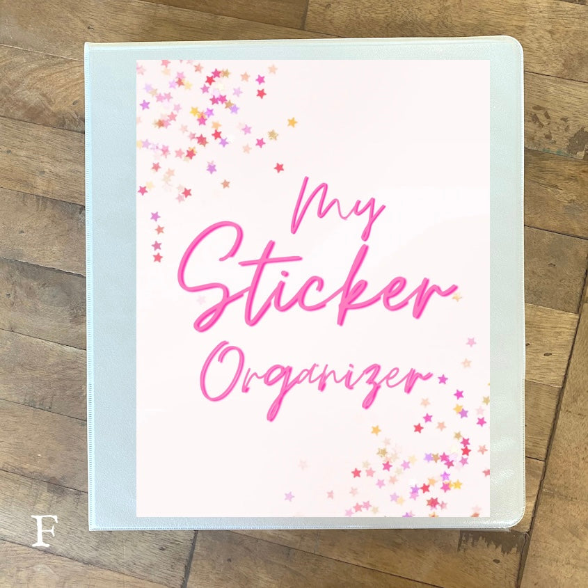 Sticker Storage Organizer Binder