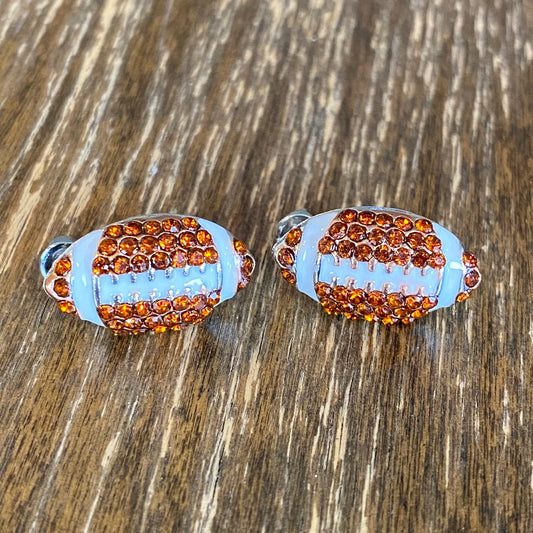 Football Rhinestone Earrings