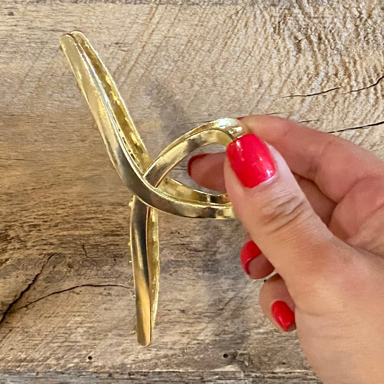 Large Gold Hair Claw Clip